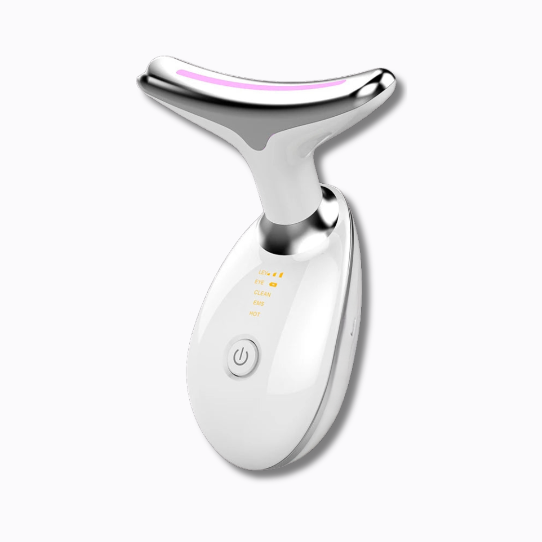 Masajeador de microcorriente para cuello y rostro