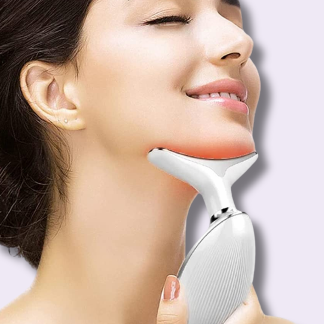 Masajeador de microcorriente para cuello y rostro